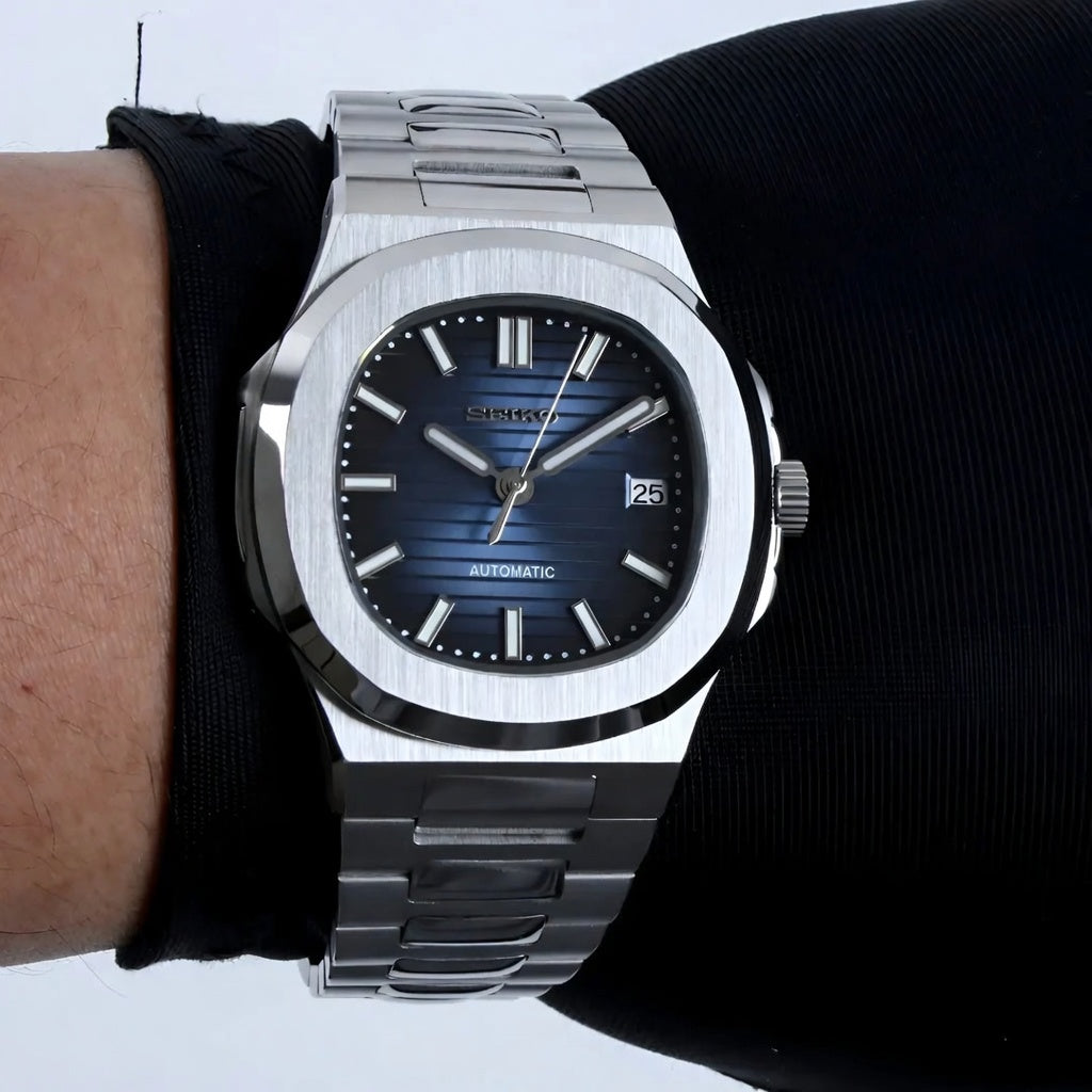 Seiko Mod Nautilus Automatic – Blue Dial – NH35