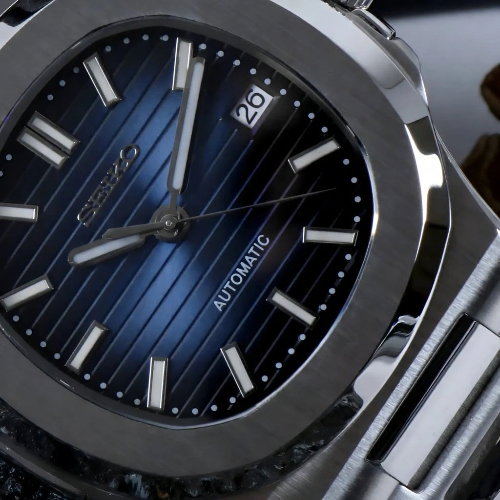 Seiko Mod Nautilus Automatic – Blue Dial – NH35