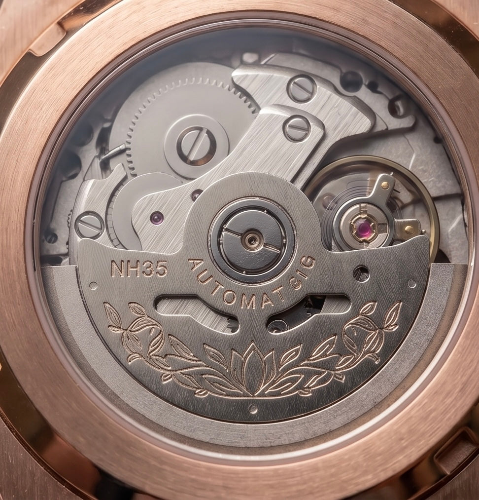 macro caseback nh35 rose